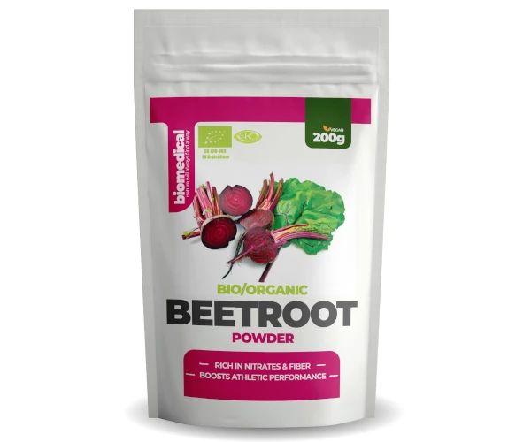 Organic Beetroot Powder - Bio prášek z červené řepy biomedical